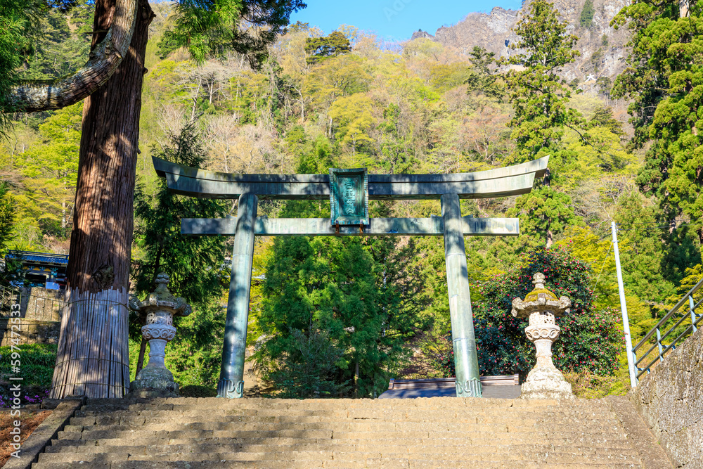 春の妙義神社 群馬県富岡市 Myogi Shrine in spring. Gunma Pref, Tomioka city. 春の妙義神社 群馬県富岡市 Myogi Shrine in spring. Gunma Pref, Tomioka city.