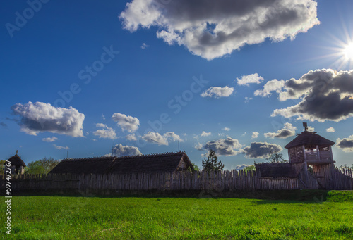 medieval stronghold reconstruction in Pruszcz Gdanski  photo