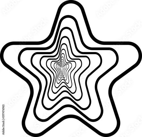 Dynamic Vector star shape that you can use as logo, symbol, background, icon, etc.	