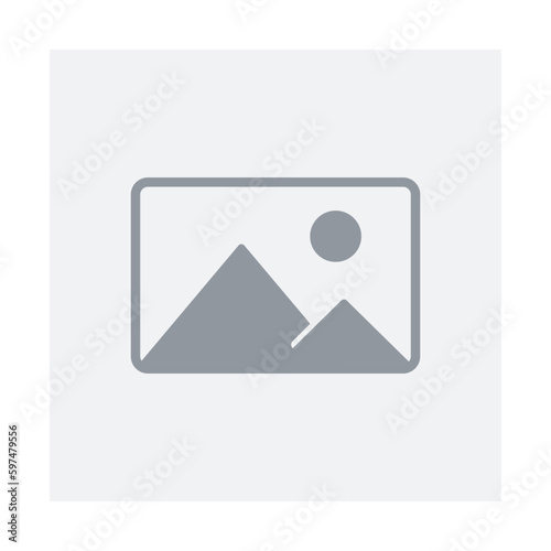 Flat picture placeholder symbol for the app, website, or user interface design. No photo thumbnail graphic element. No found or available image in the gallery or album. Vector illustration photo