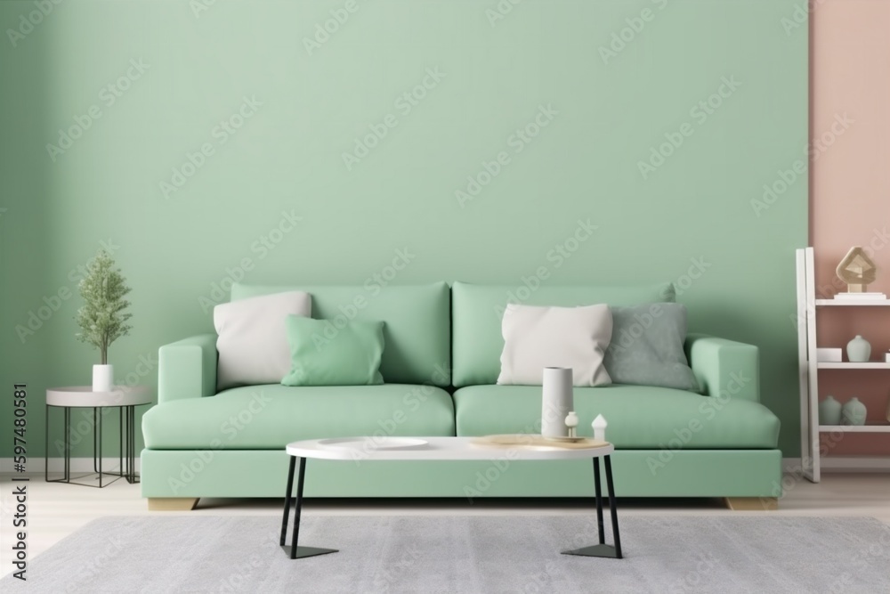 interior background house carpet lifestyle render brick copy space contemporary lamp decoration. Generative AI. interior background house carpet lifestyle render brick copy space contemporary lamp decoration. Generative AI.