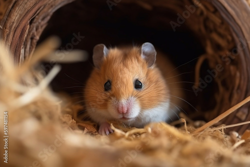 cute hamster in cloth © imur