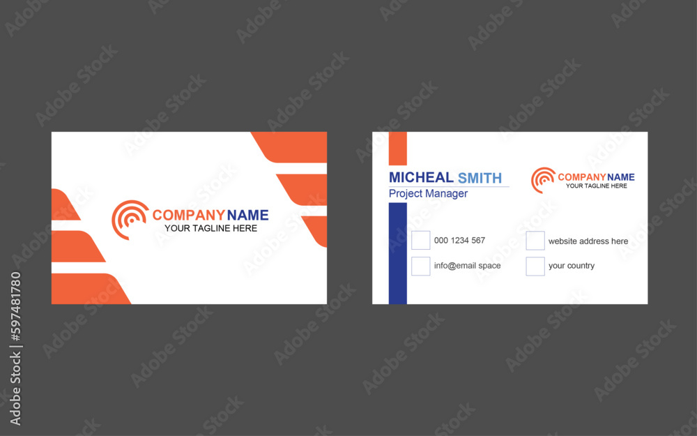 Simple business card, Corporate business card, Creative business card, Professional business card, Unique business card, Elegant business card, Luxury business card, Vector file & template