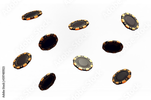 casino cards poker balckjack baccarat 3d render 3d rendering illustration 