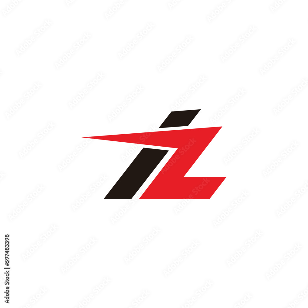 letter il motion run logo vector letter il motion run logo vector