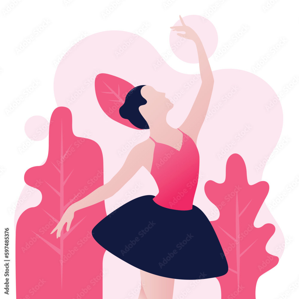 Ballerina Flat Character Design 01 Ballerina Flat Character Design 01