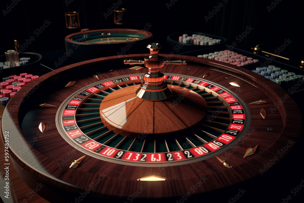 Casino roulette background. Illustration AI Generative. Casino roulette background. Illustration AI Generative.