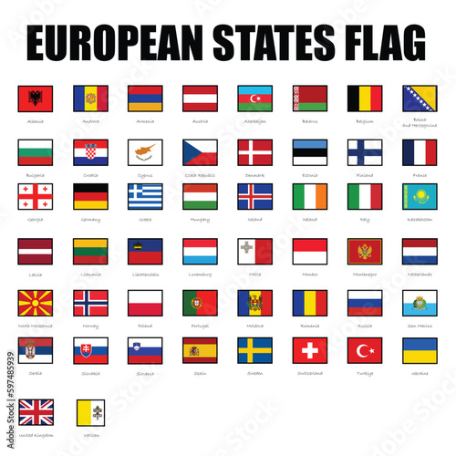 Free Download European states flag, states of Europa - GFXLoad