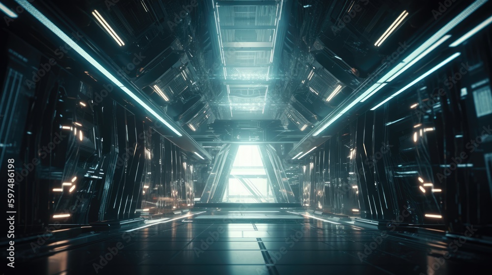 Sci-fi futuristic background Sci-fi futuristic background
