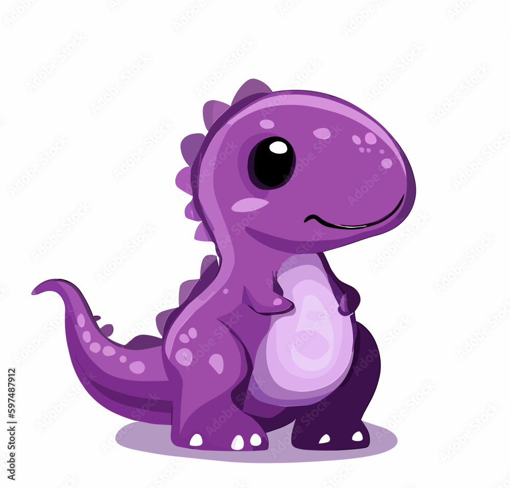 Premium Vector  Cute little dinosaur playing with butterflies