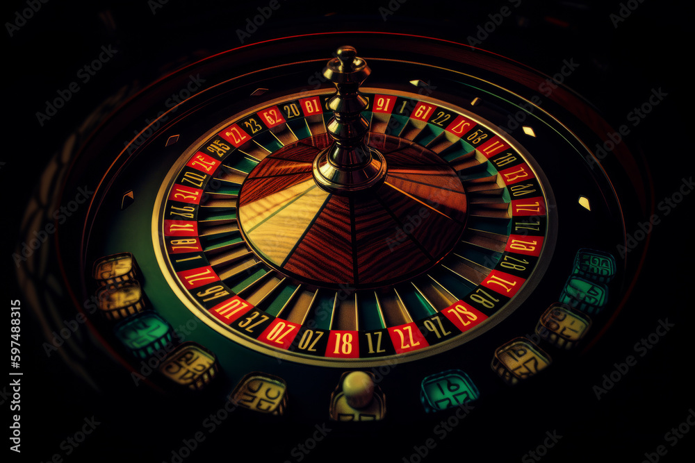 Casino roulette background. Illustration AI Generative. Casino roulette background. Illustration AI Generative.
