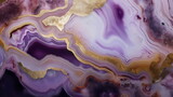 marble polished stone surface with gold vein textured background in purple made with generative ai	