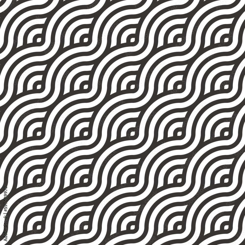 Black and white overlapping circles. Geometric line circle abstract background seamless pattern vector design.
Black and white overlapping circles. Geometric line circle abstract background seamless pattern vector design.