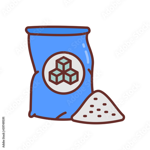 Sugar icon in vector. Illustration