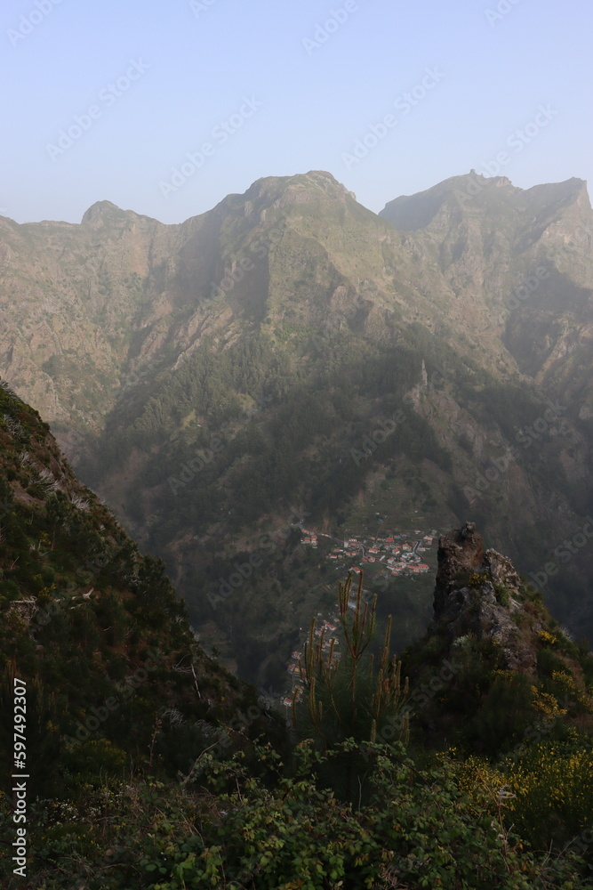 View on Curral das Freiras in the nuns valley on Madeira