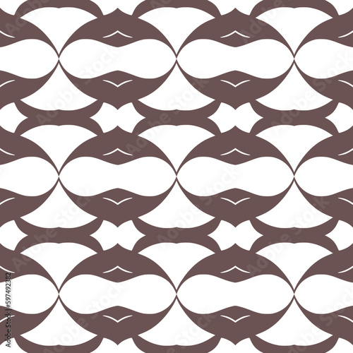 A simple print wallpaper with a seamless retro geometric design is a great way to add a touch of abstract decorative illustration to any room.
