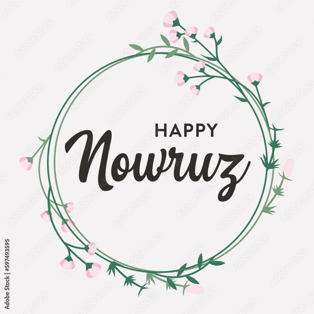 Happy Nowruz vector illustration background. Spring celebration vector design.