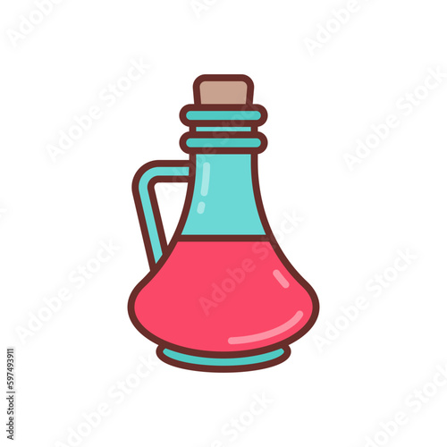 Vinegar icon in vector. Illustration