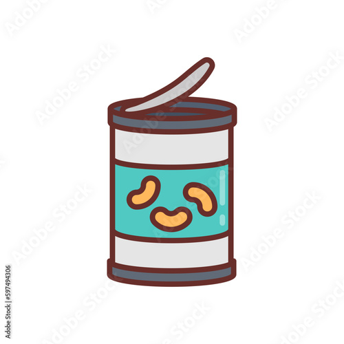Beans icon in vector. Illustration