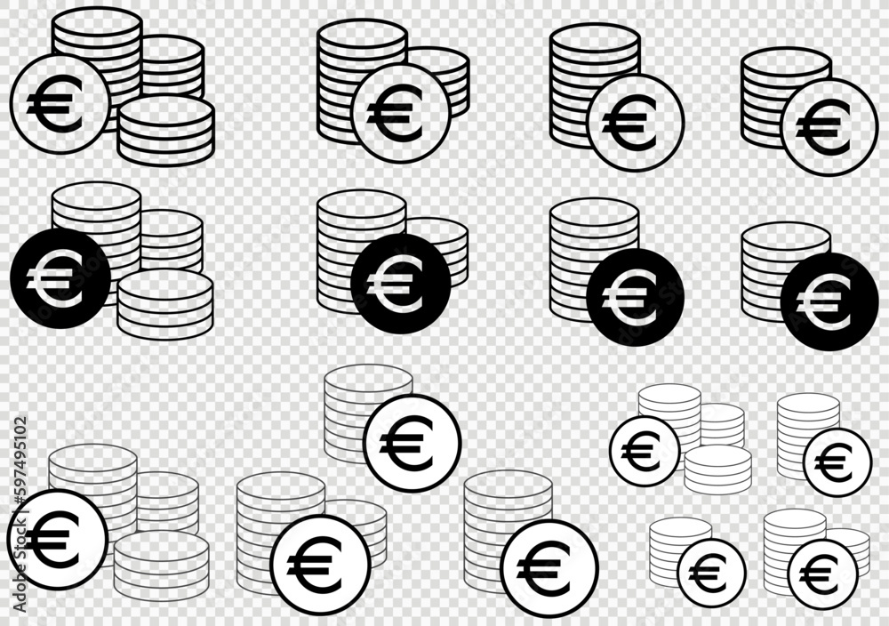 MONNAIE EURO EMPILÉE