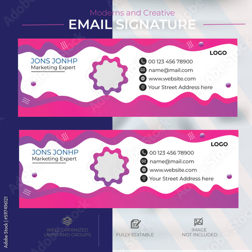 Email signature template design post