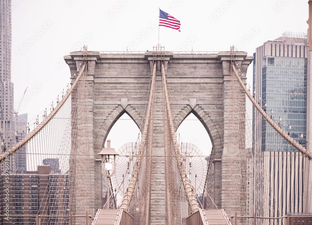 Fototapeta premium New York city Brooklyn Bridge 