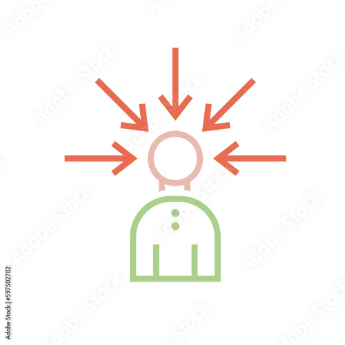 Convincing, persuading icon, pictogram. Editable vector illustration