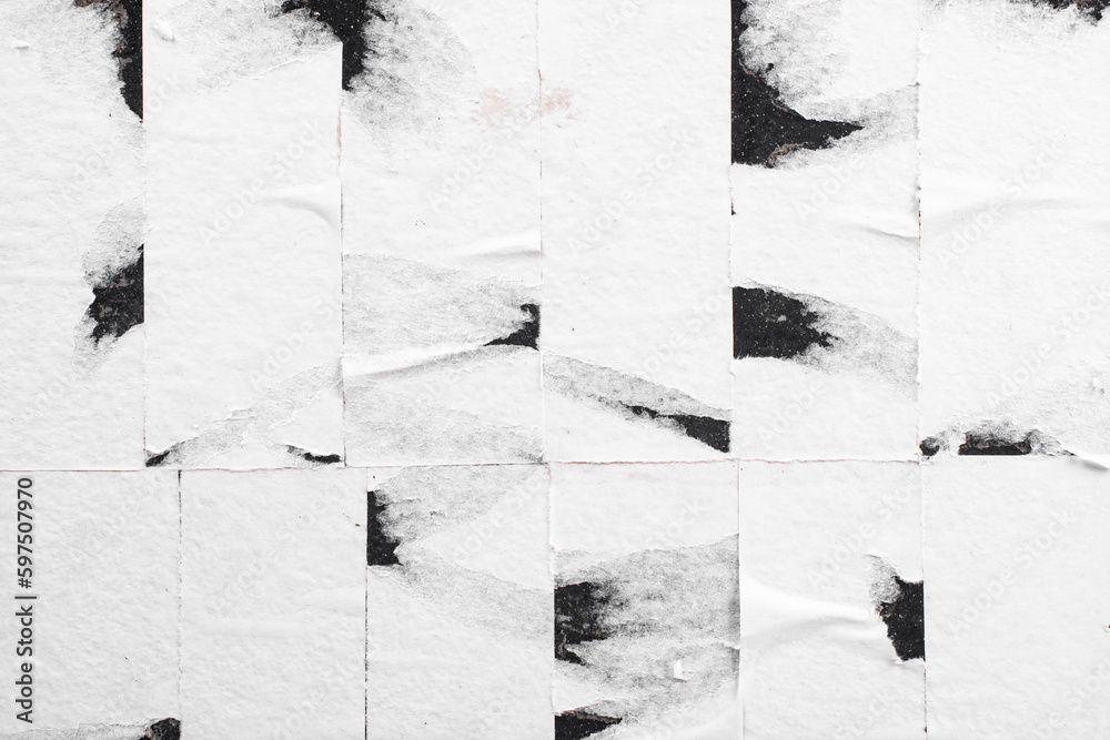 Abstract background of torn white paper. - obrazy, fototapety, plakaty 