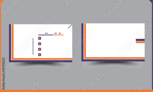 Simple clean madern creative vector business card template