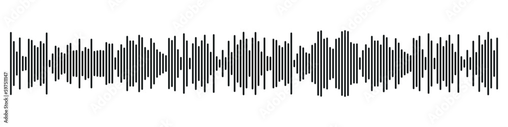 Sound radio form. abstract music audio soundwave. Vector isolated illustration Sound radio form. abstract music audio soundwave. Vector isolated illustration