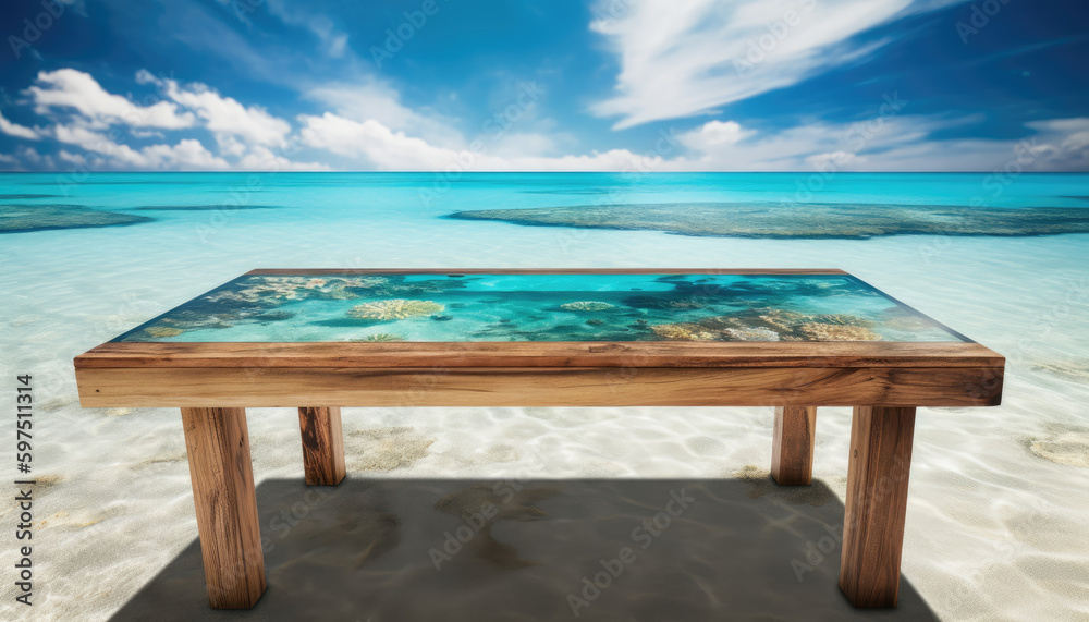 Table in the sea Table in the sea