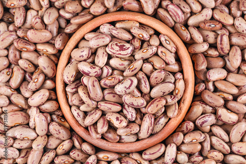 Rajma Chitra (Speckled Kidney Beans), Spotted kidney beans in Pottery
