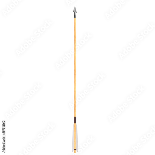 3D rendering illustration of an archery arrow