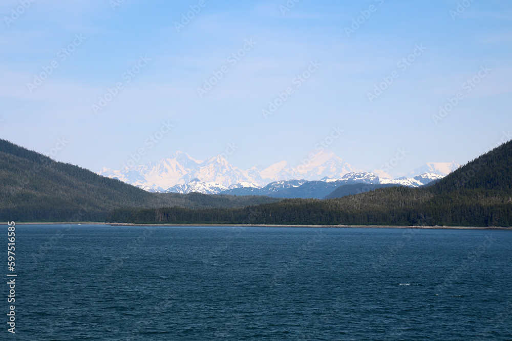 Alaska-Mountain landscape in Icy Strait, United States  