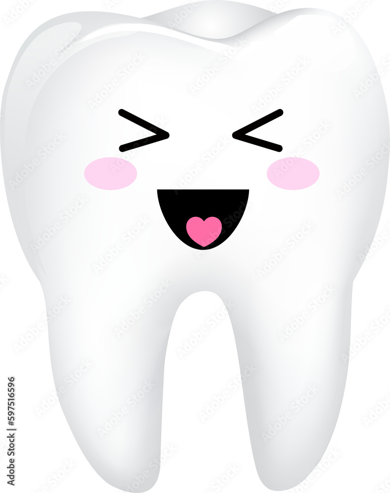 Cute cartoon tooth character. Dental care concept, illustration. Cute cartoon tooth character. Dental care concept, illustration.