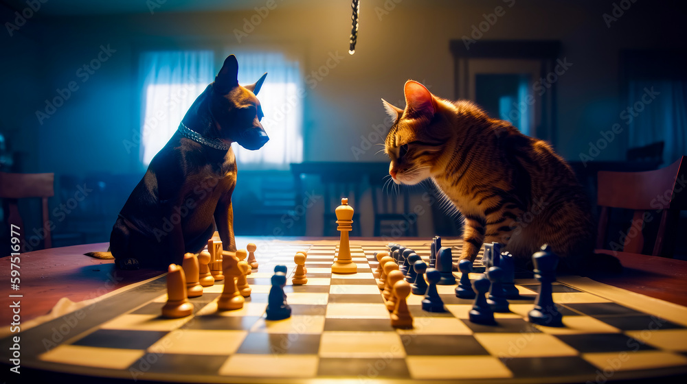 HD wallpaper: Cats, Chess, Pet