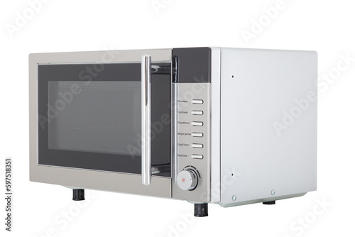 microwave isolated on white right side