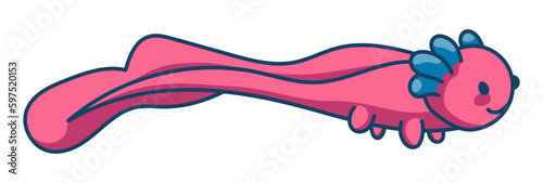 Axolotl Character Sticker