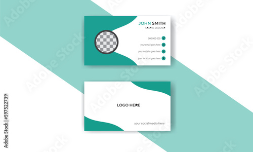 Modern double sided business card design template