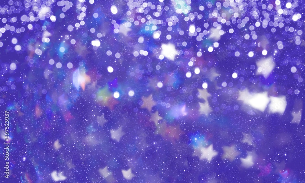 Fototapeta premium Trendy blue colored glittered background.