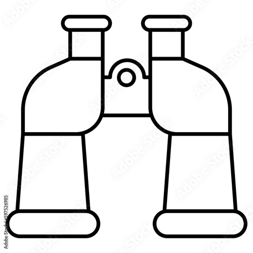 A unique design icon of binoculars 