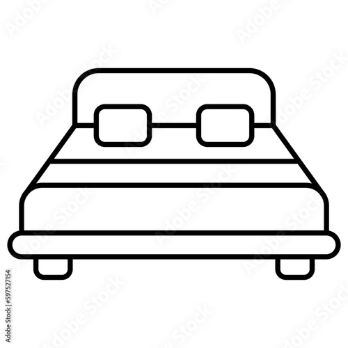 Premium download icon of bed