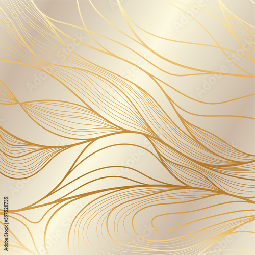 Golden Abstract Wallpaper