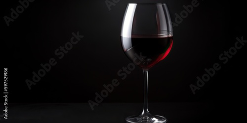 AI Generated. AI generative. Close macro photo mock up of glass wine red. Romantic luxury vibe. Graphic Art