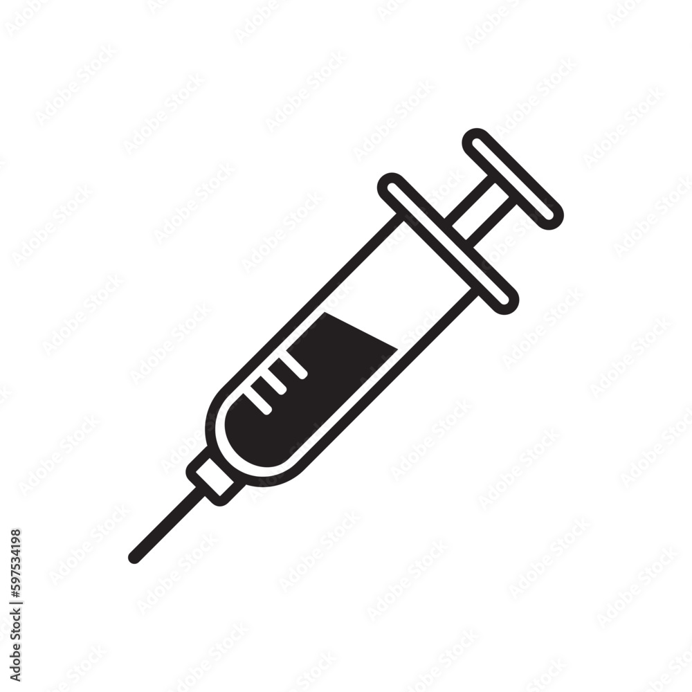 syringe illustration, syringe flat icon vector illustration syringe illustration, syringe flat icon vector illustration