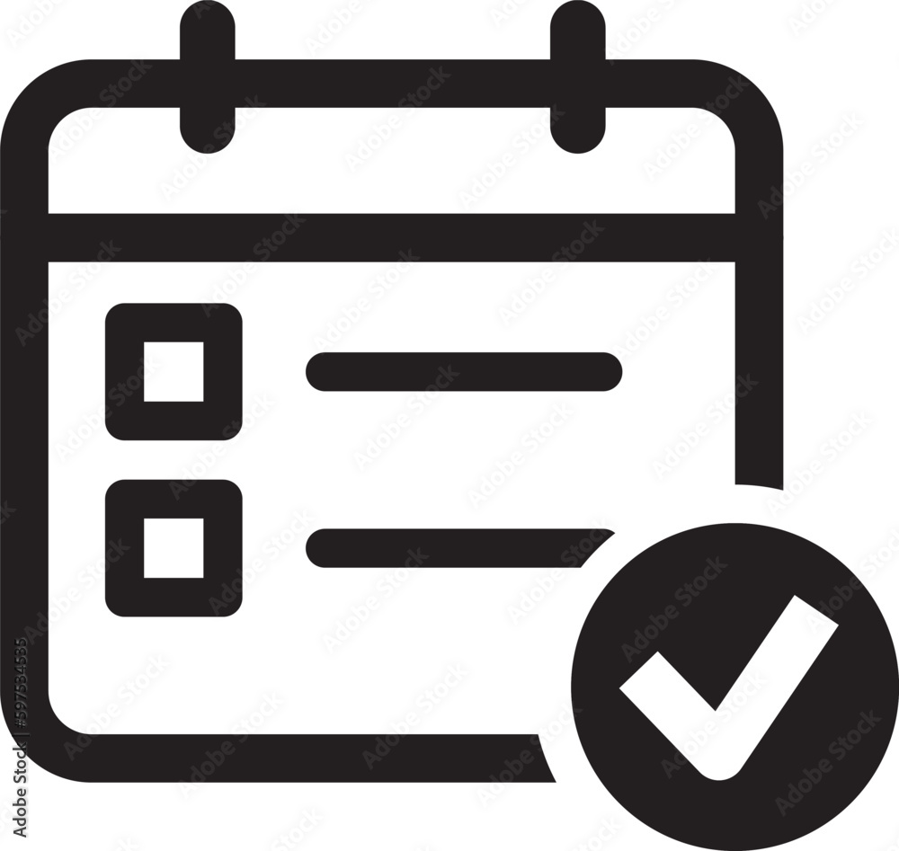 Complete Event Icon calendar Complete Event Icon calendar