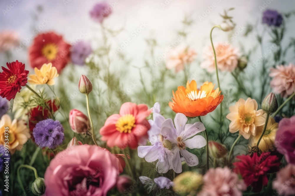 Obraz premium flower meadow-Ai