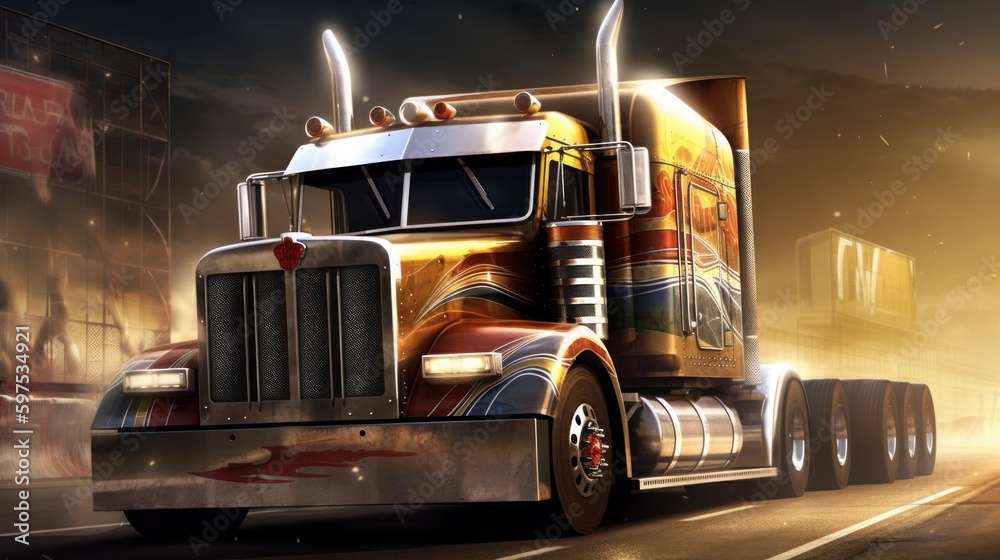 Racing Truck Game Art Wallpaper Background Racing Truck Game Art Wallpaper Background