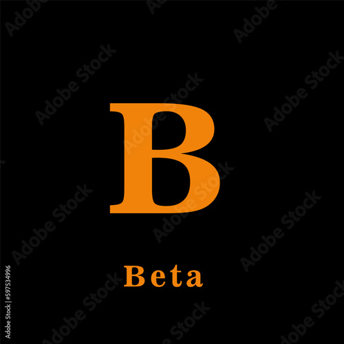 Beta gamma icon vector logo design template