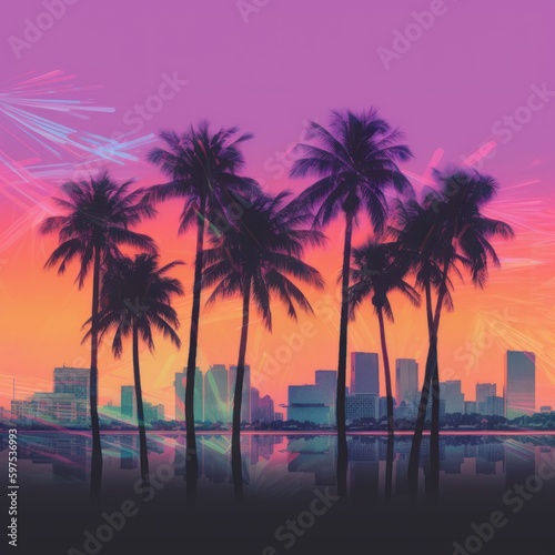 Miami Vibes Wallpaper Background © Damian Sobczyk